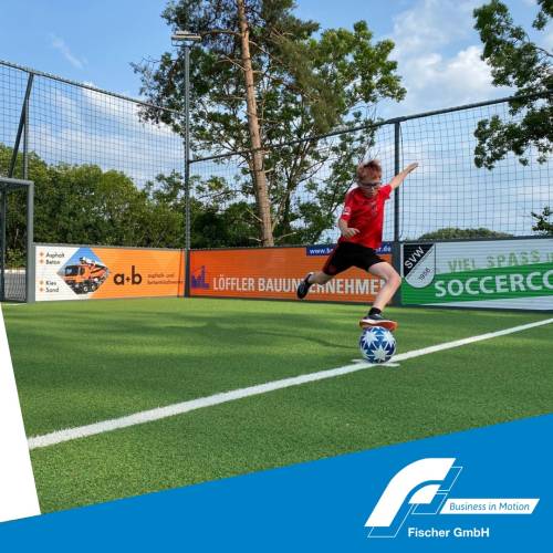 #SoccerCourt, #winterstettenstadt, #Vereinsförderung, #Trikotspende, #GemeinsamStark, #FischerEdelstahltechnik