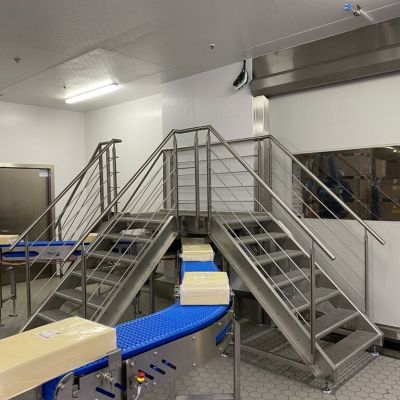 Edelstahltreppe Lebensmittelproduktion